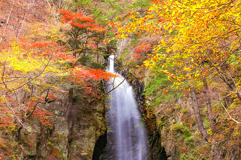 昇仙峡大滝紅葉